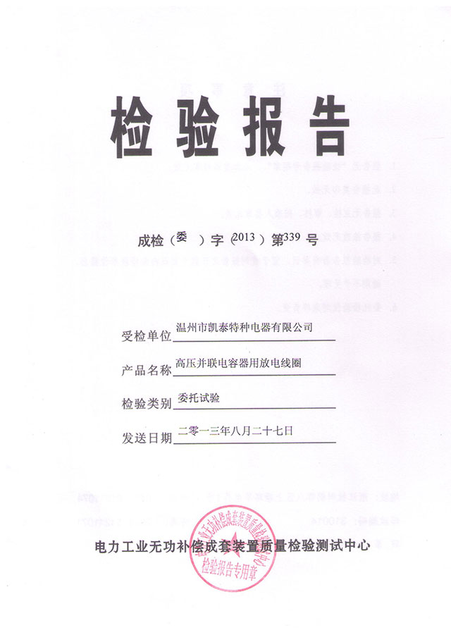 检验报告 